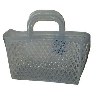 Jelly Tote Bag COLOR : CASHMERE BLUE (10"x7"x3") NIB NEW